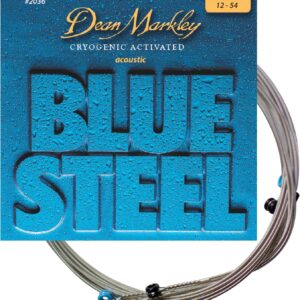 CUERDAS GTR. ACÚSTICA METAL BLUE STEEL DEAN MARKLEY MED. LIGHT 12-54