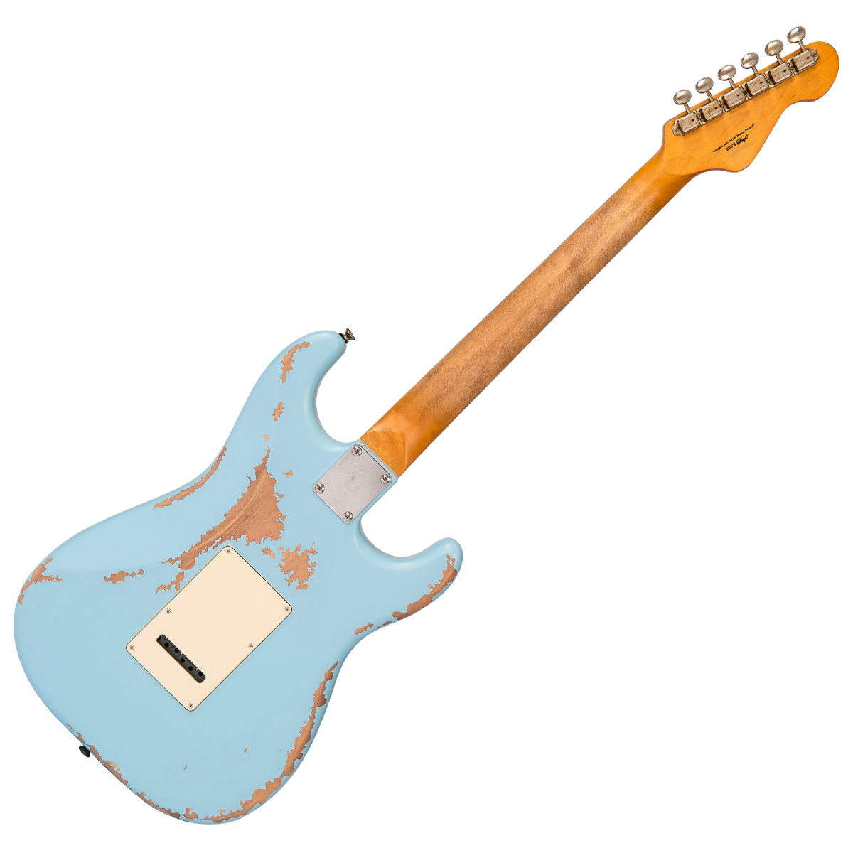Vintage V6 Proshop USA Guitarra Electrica – Laguna Blue - Imagen 3