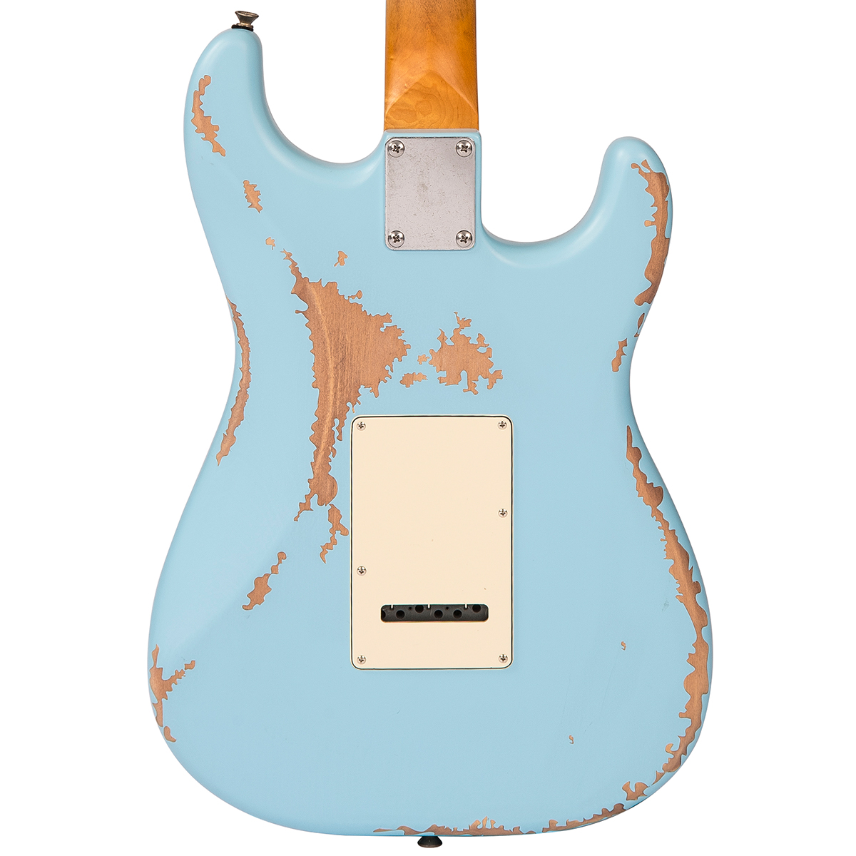 Vintage V6 Proshop USA Guitarra Electrica – Laguna Blue - Imagen 6